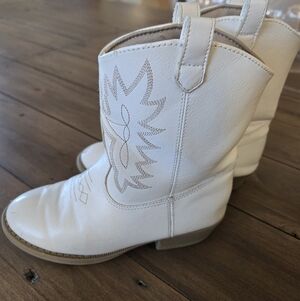 White Western Boots
